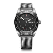 Montre Victorinox Swiss Army Quartz 242043, cadran noir, vue de face