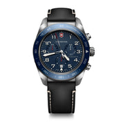 Montre Victorinox Swiss Army Chronograph 242047, cadran bleu, vue de face