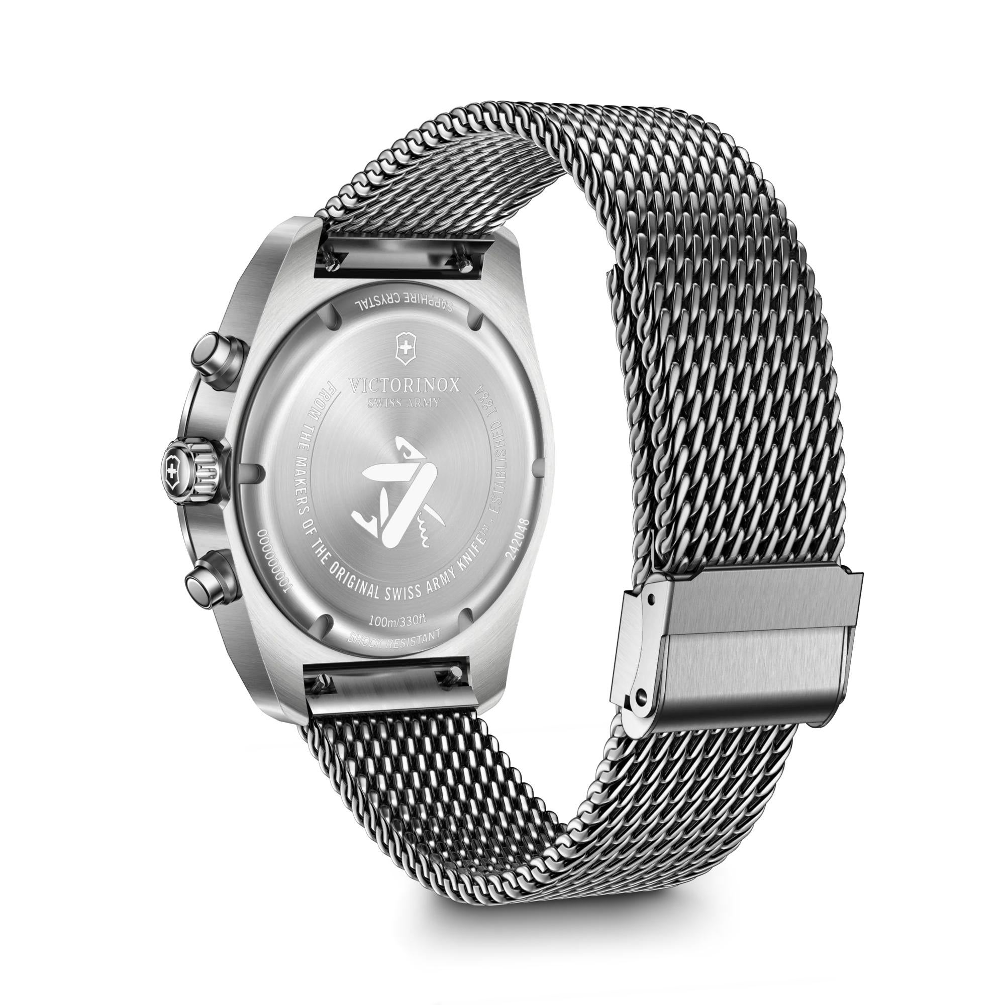 Montre Victorinox Swiss Army Chronograph 242048, vue de dos