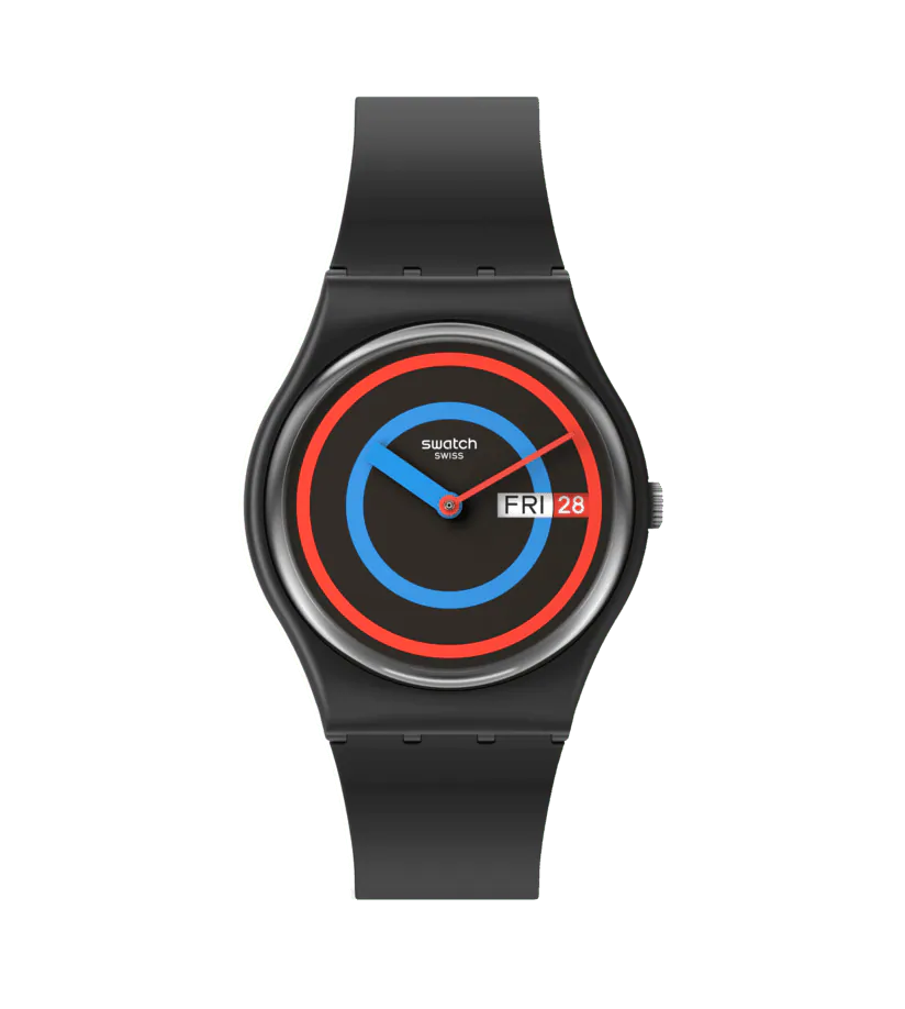 Swatch CIRCLING BLACK Montre Unisexe SO28B706