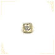 Bague - Or 10K deux tons jaune & blanc aigle - RIG078