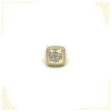 Bague - Or 10K deux tons jaune & blanc aigle - RIG078