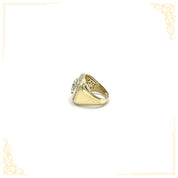 Bague - Or 10K deux tons jaune & blanc aigle - RIG078