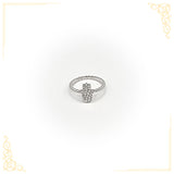 Bague - Or 10K blanc Main de Fatima - RIG087